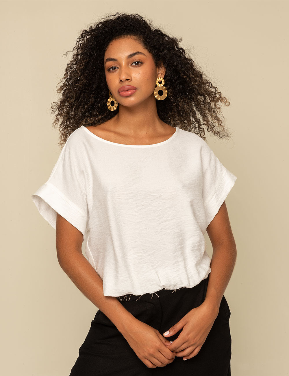 Blusa Opal - Marfil