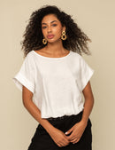 Blusa Opal - Marfil