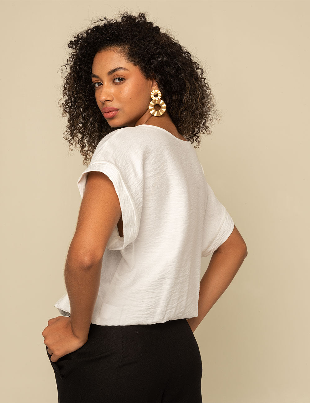 Blusa Opal - Marfil