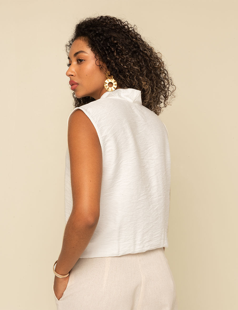 Blusa Seline - Marfil