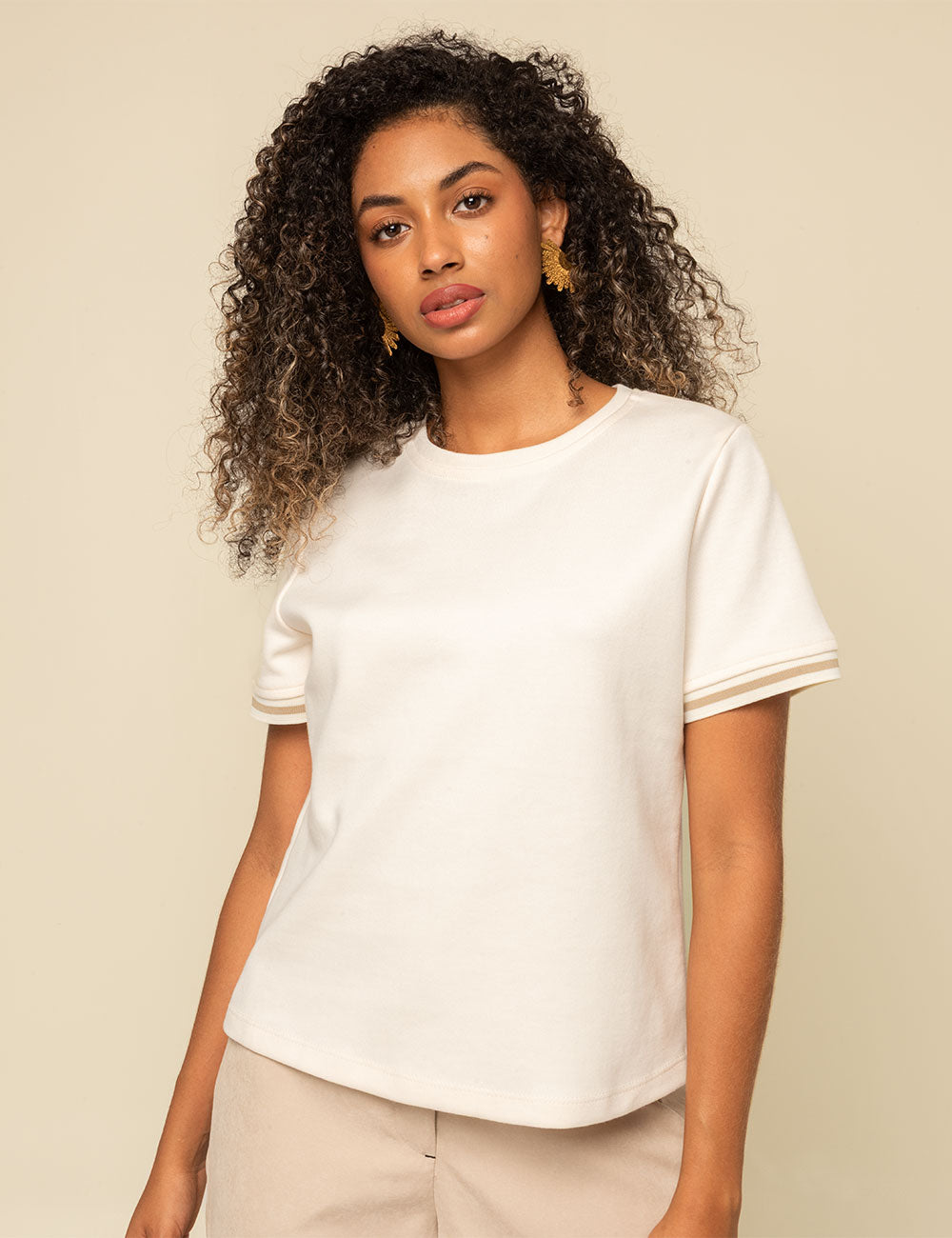 Camiseta Pure - Marfil