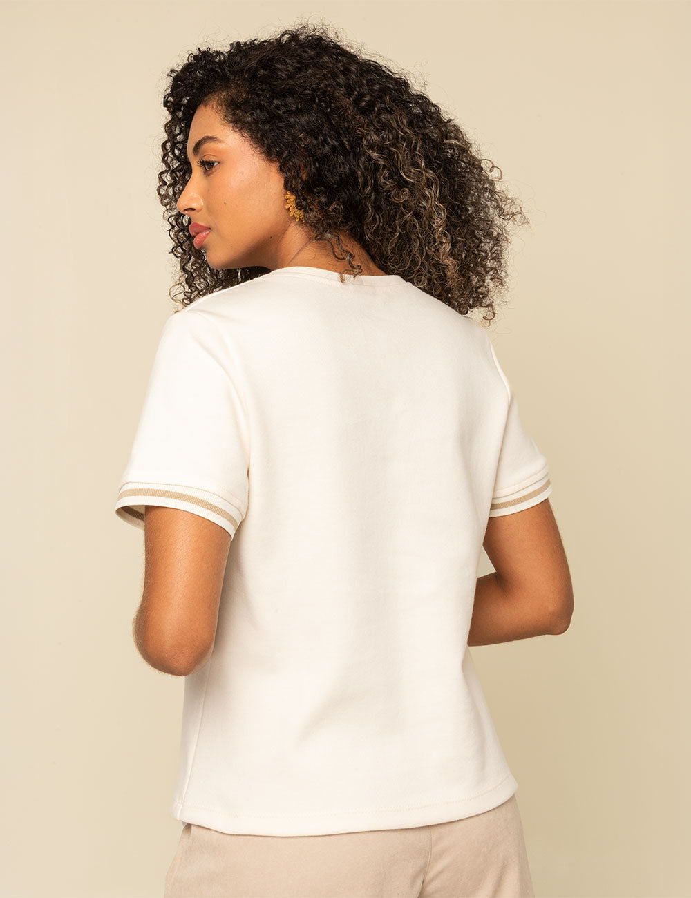 Camiseta Pure - Marfil