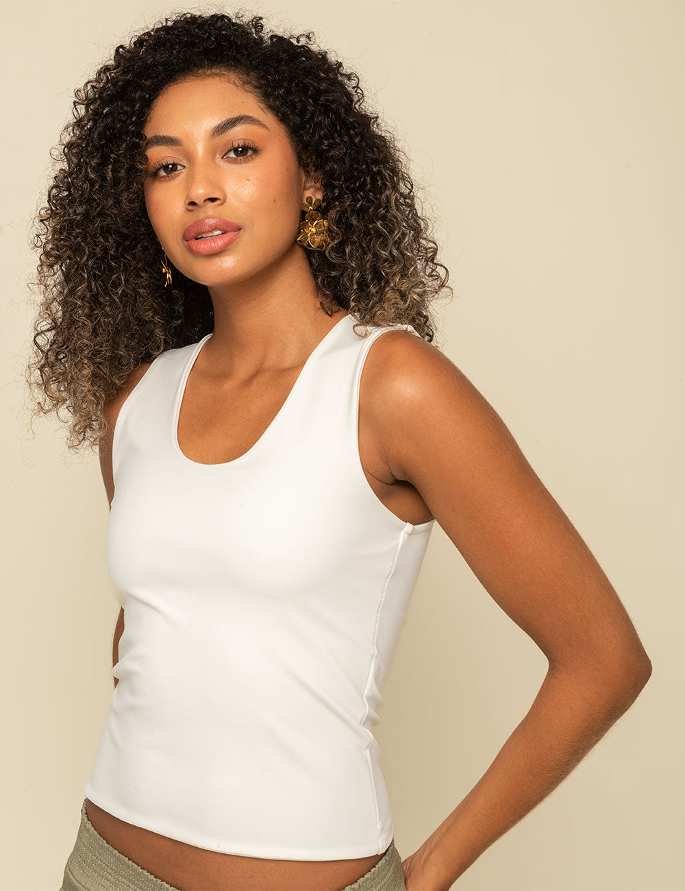 Tank Top Plenitud - Marfil