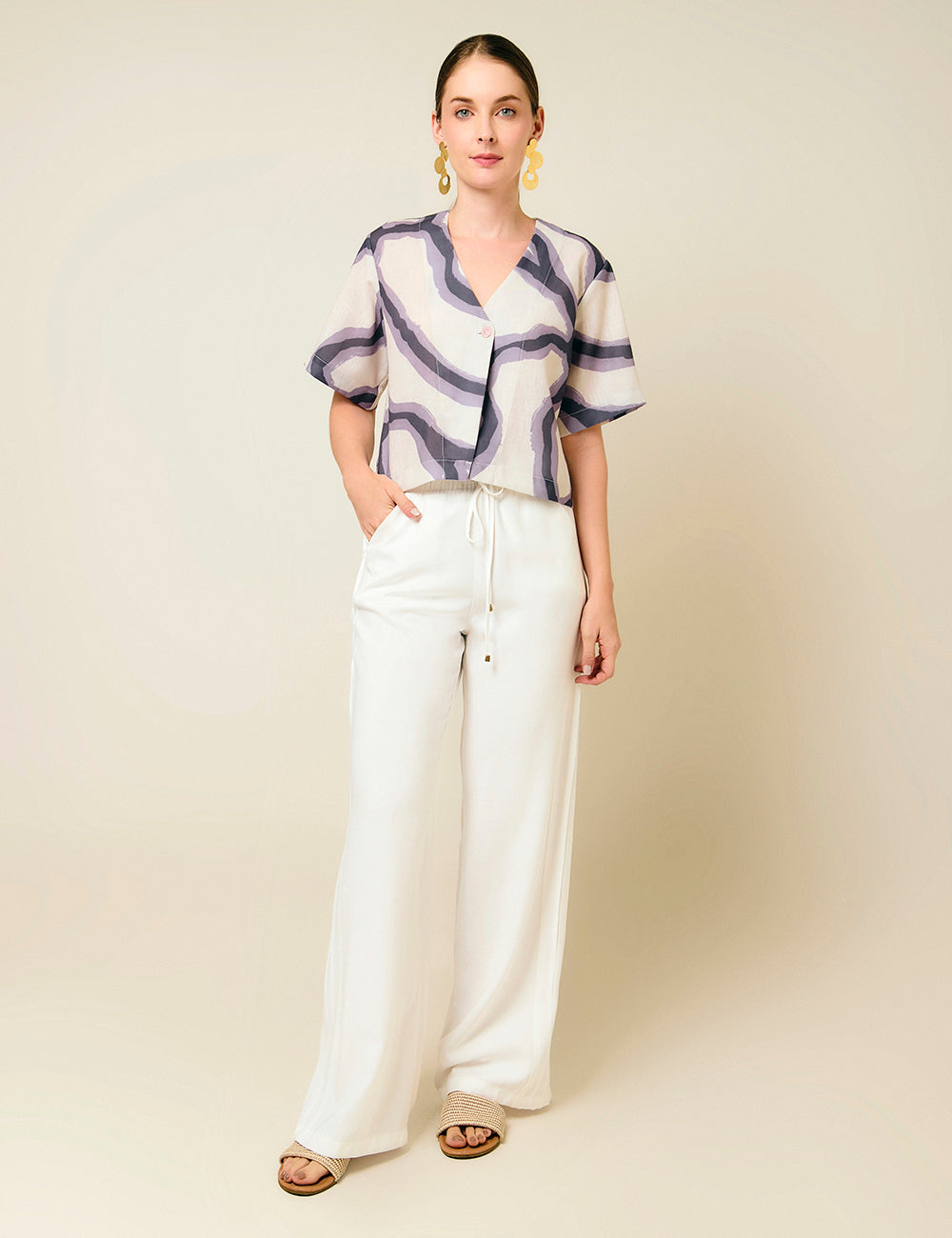 Pantalón Aise - Marfil