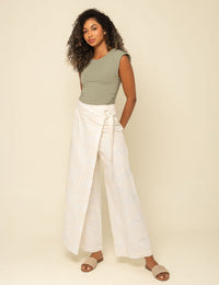 Falda Pantalón Ventura - Marfil