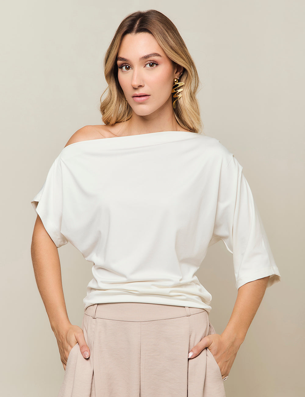 Blusa Salina - Marfil