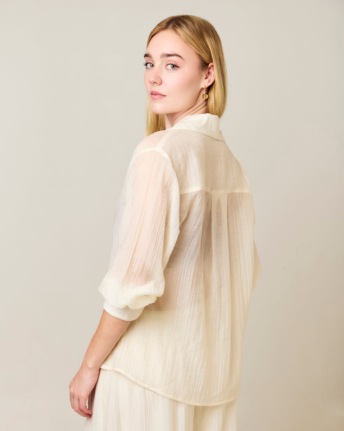 Blusa Acacia - Marfil