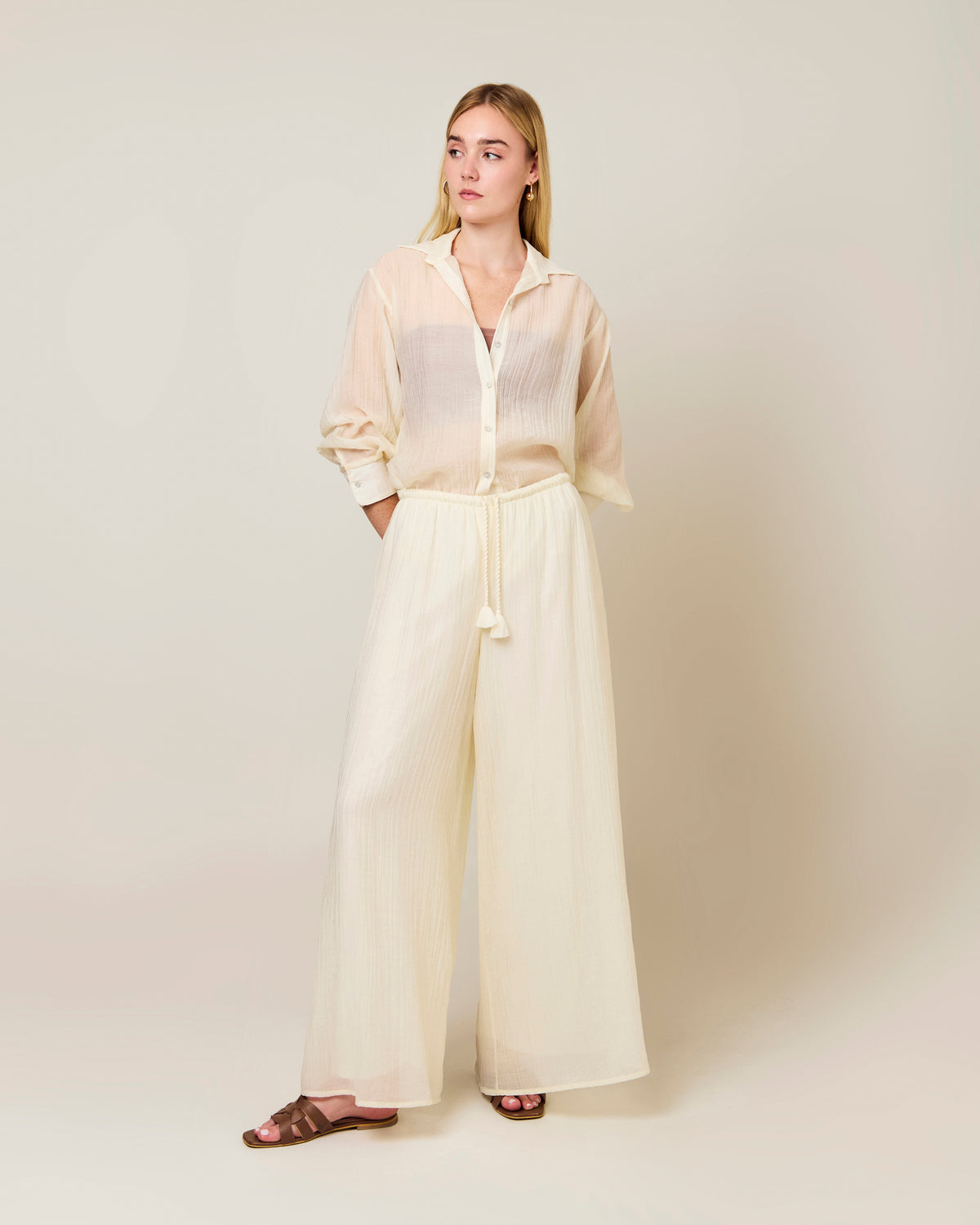 Pantalón Acacia - Marfil