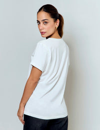 Camiseta a-mar - Marfil Cangrejo