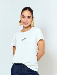 Camiseta a-mar - Marfil Silla