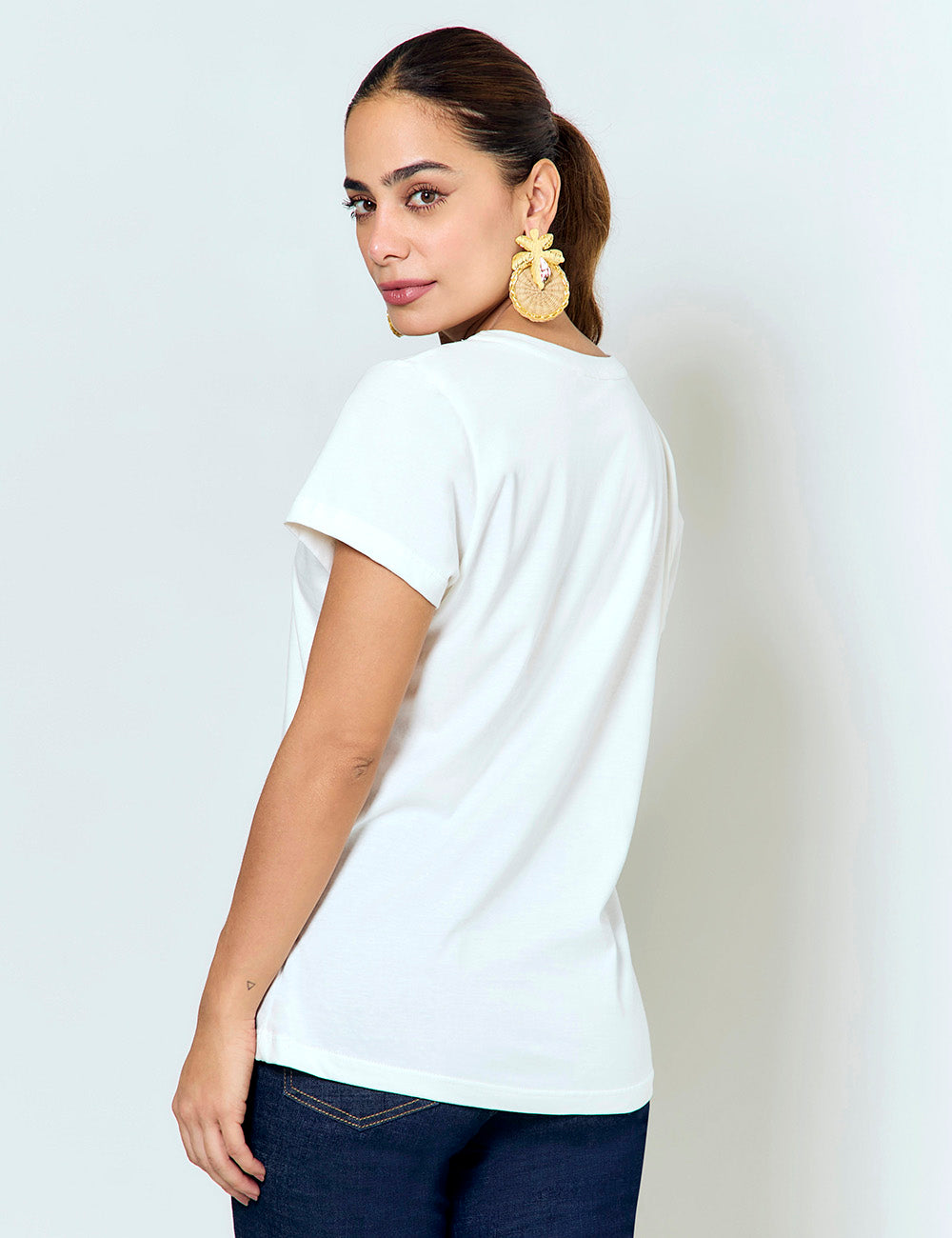 Camiseta a-mar - Marfil Silla