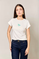 Camiseta a-mar - Marfil Tortuga