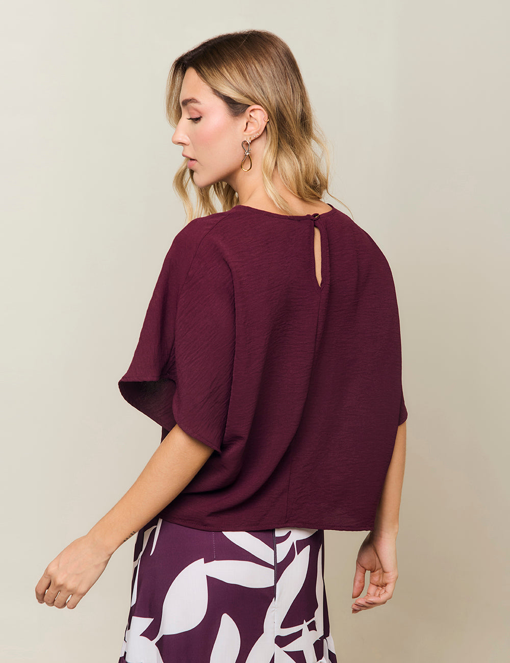 Blusa Nativa - Berenjena