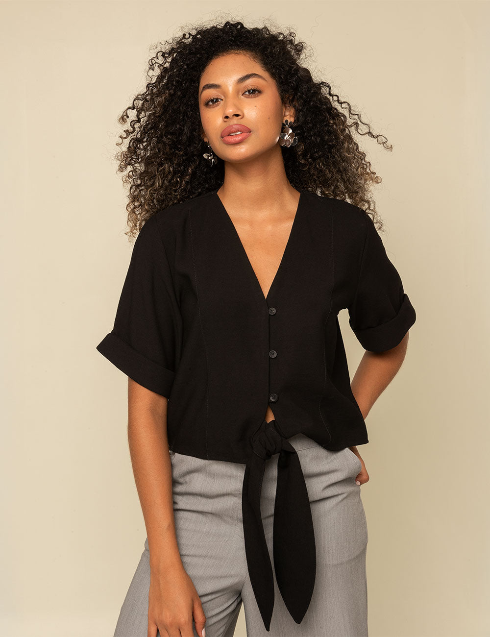 Blusa Cintia - Negro