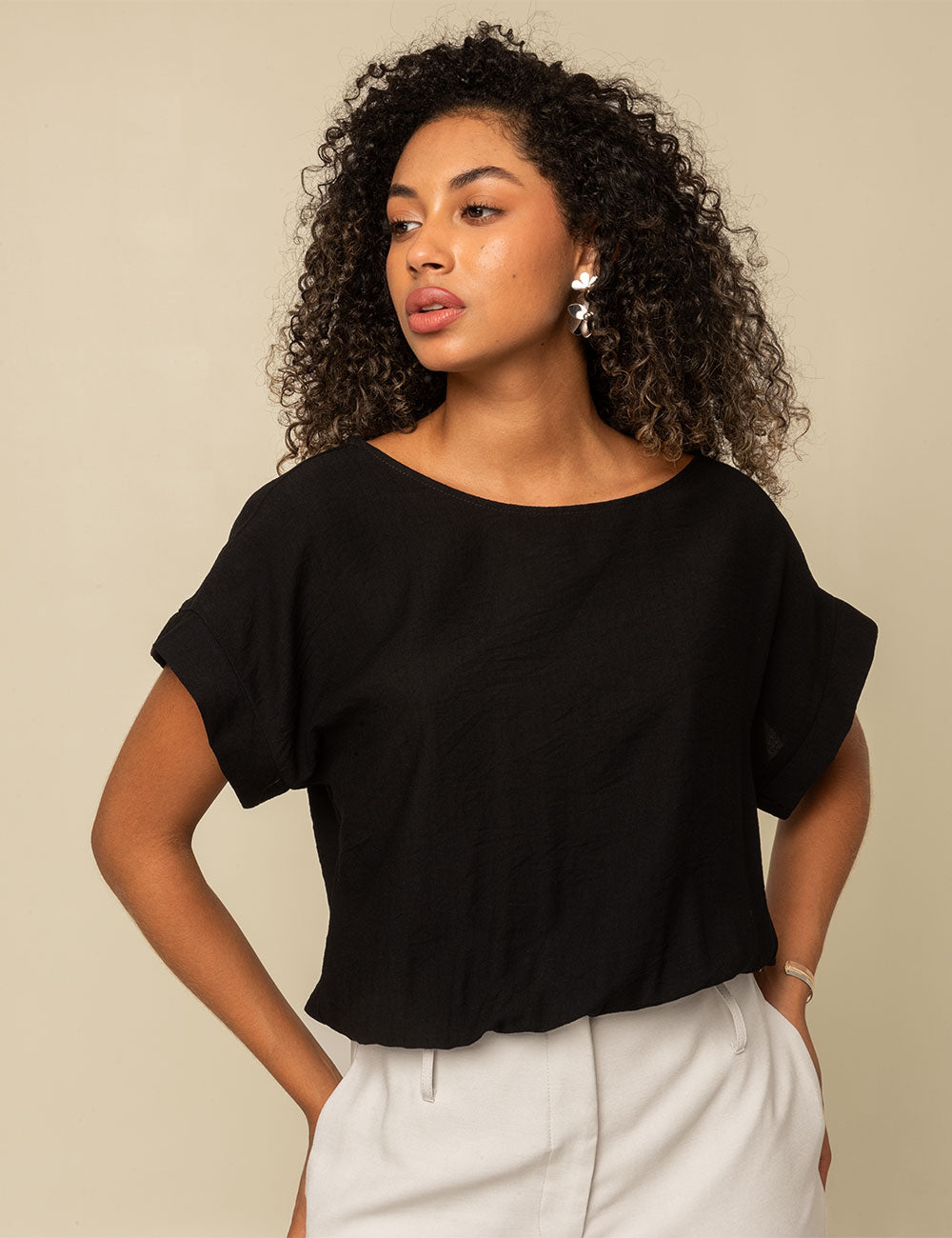 Blusa Opal - Negro