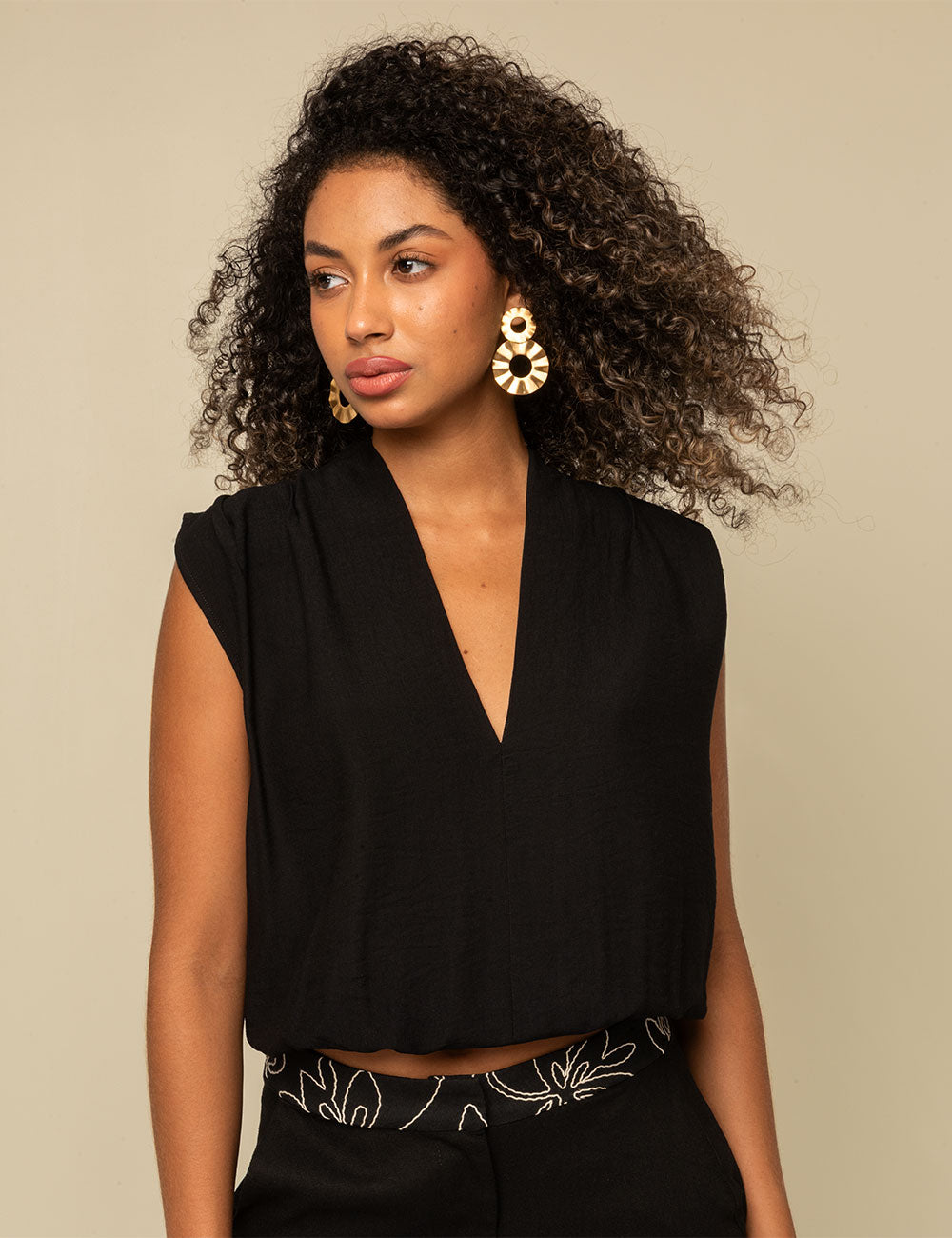 Blusa Seline - Negro