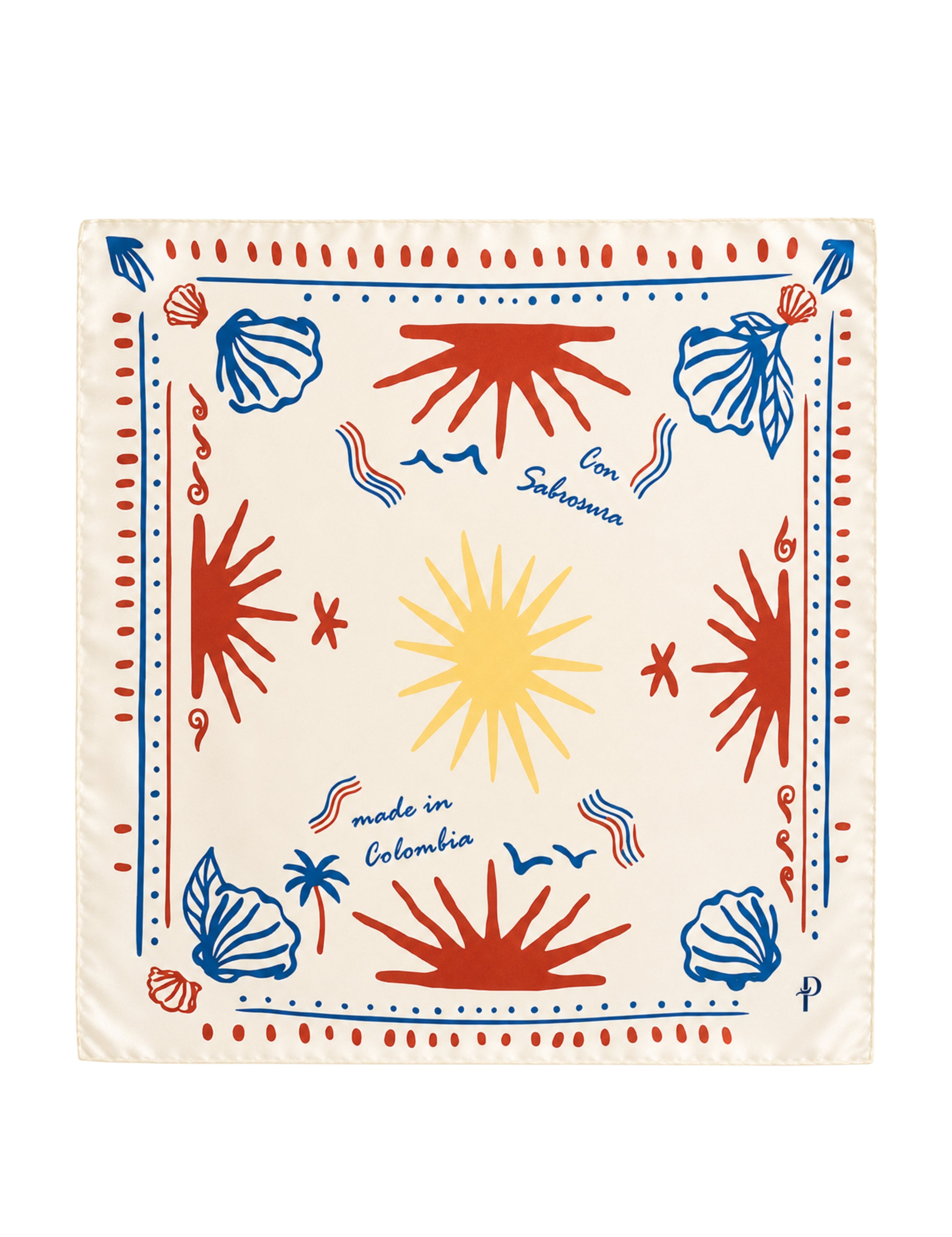 Pañoleta Colombia - Estampado Playero
