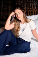 Camiseta a-mar - Marfil Silla