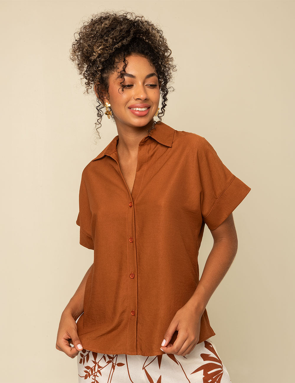 Blusa Terré - Terracota