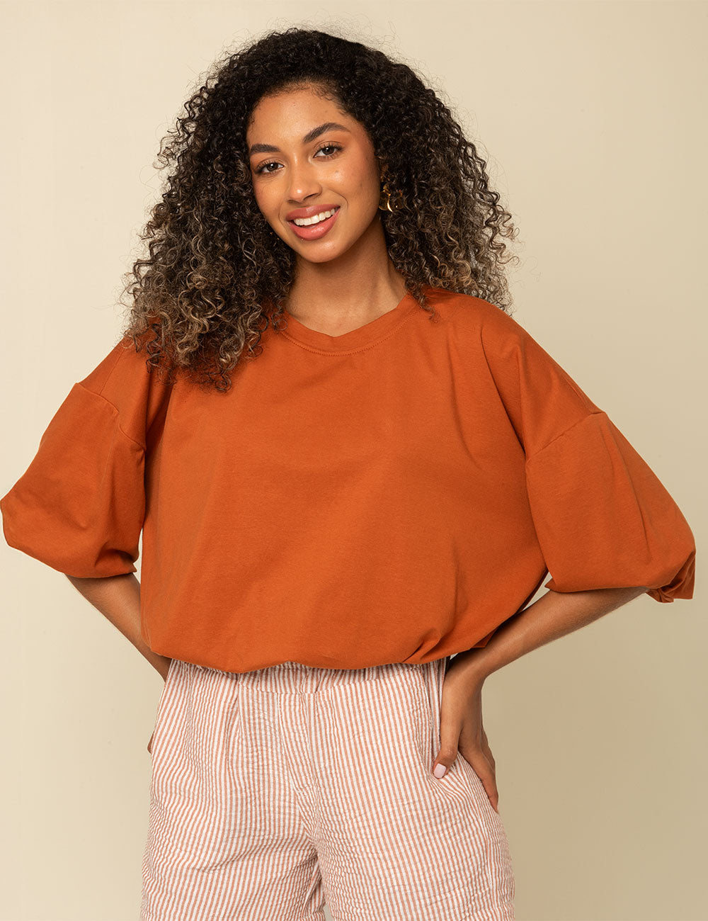 Blusa Lob - Terracota
