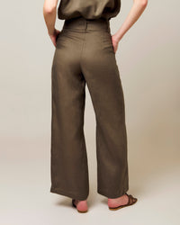 Pantalón Lino Puro - Verde
