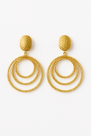 Aretes Espiral - Dorado