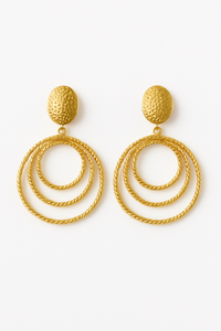 Aretes Espiral - Dorado