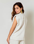 Blusa Lino Puro - Arena