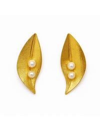 Aretes Perla - Dorado