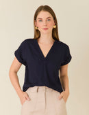 Blusa Fold - Azul