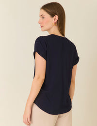 Blusa Fold - Azul