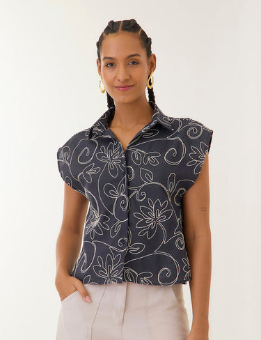 Blusa Origen - Azul