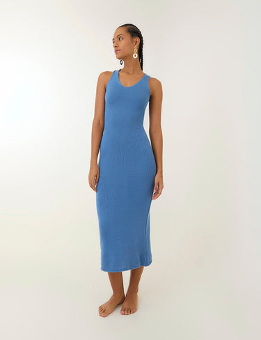 Vestido Hebra - Azul