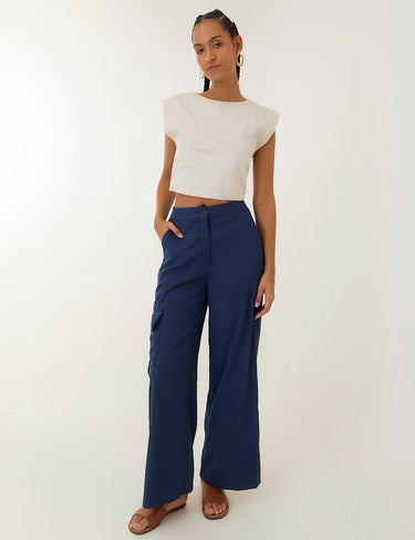 Pantalón Cargo - Azul