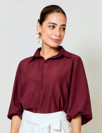 Blusa Merle - Berenjena