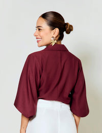 Blusa Merle - Berenjena