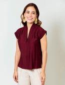 Blusa Latir - Berenjena