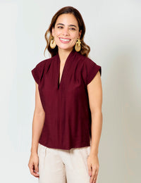 Blusa Latir - Berenjena