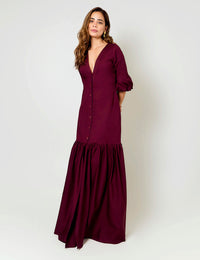 Vestido Creación - Berenjena