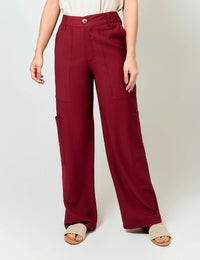 Pantalón Cargo - Vinotinto