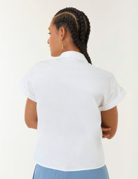 Blusa Poplin - Blanco