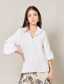 Blusa Drapé - Blanco