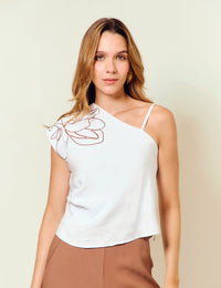 Blusa Cáliz - Blanco