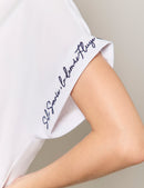 Blusa "Solo sonríe" - Blanco