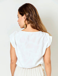 Blusa Linaje - Marfil