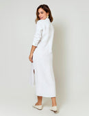 Vestido Lino Puro - Blanco