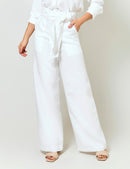 Pantalón Lino Puro - Blanco