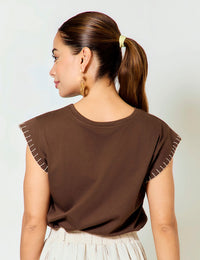 Blusa Craft - Café