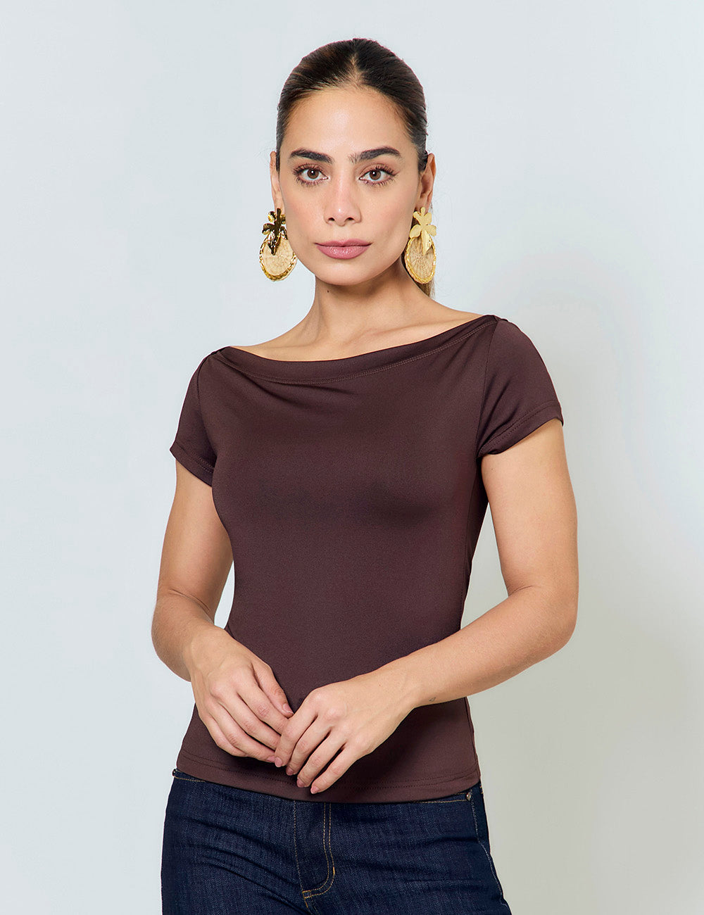 Blusa Slim - Café