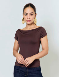 Blusa Slim - Café
